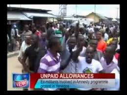 Protest over unpaid allowances
